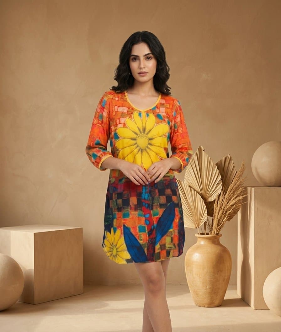Vestido floral multicolor HOYOSO